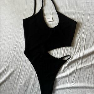 Black One-Piece Swimsuit